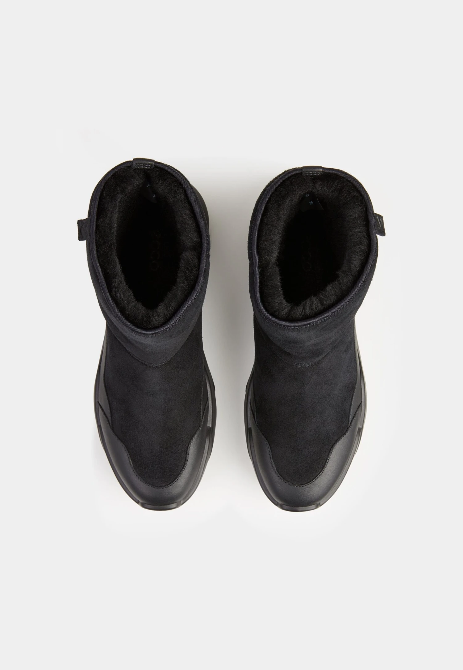 ECCO Chunky- Enkellaarsjes Met Plateauzool - Black/Black 10 ECCO Chunky- Enkellaarsjes Met Plateauzool - Black/Black - Afbeelding 8