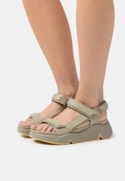 ECCO Chunky- Sandalen Met Plateauzool - Green