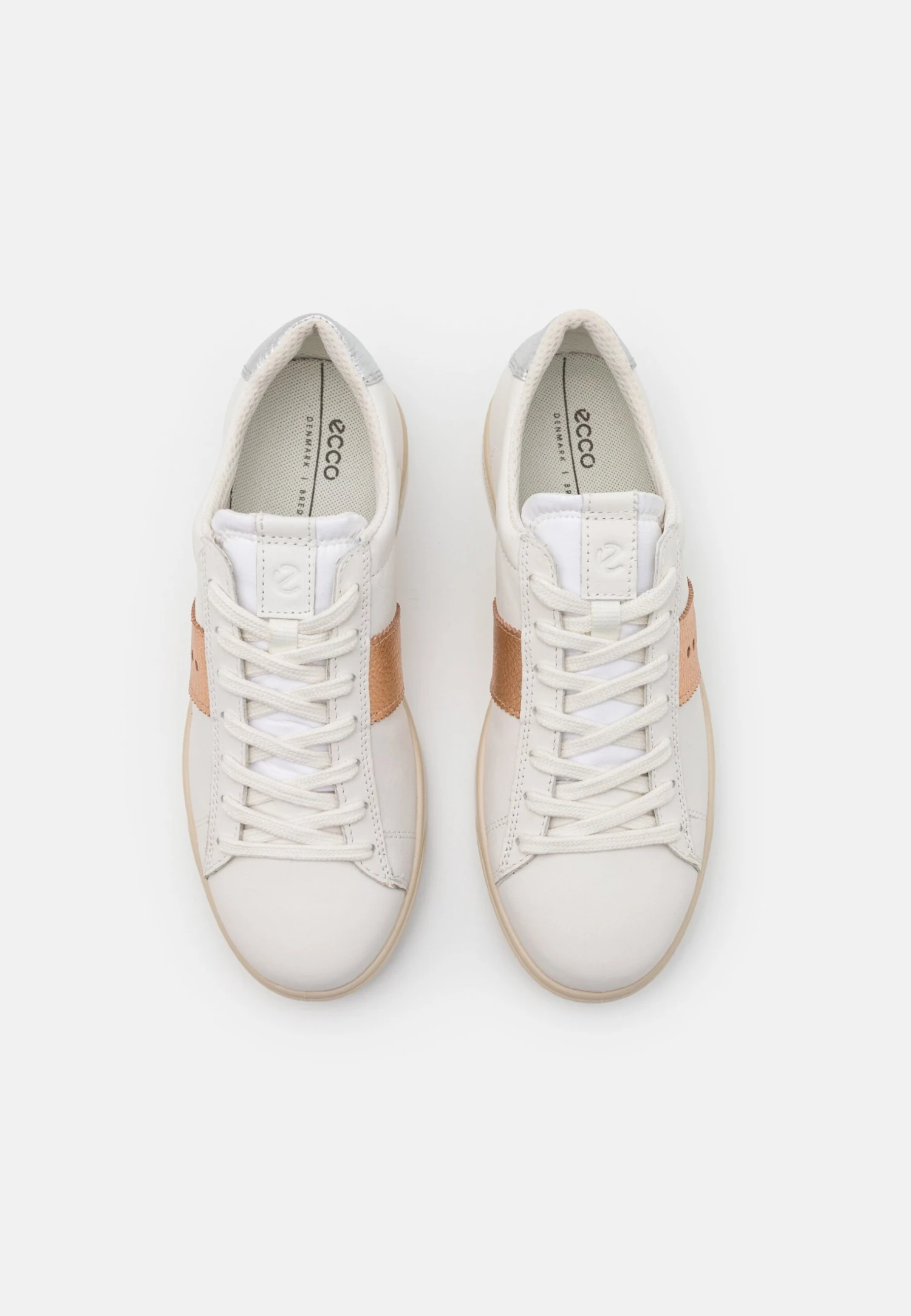 ECCO Street Lite- Sneakers Laag - White/Hammered Bronze/Pure White Silver 8 ECCO Street Lite- Sneakers Laag - White/Hammered Bronze/Pure White Silver - Afbeelding 6