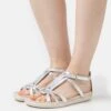 ECCO Simpil Flat - Sandalen - Metallics