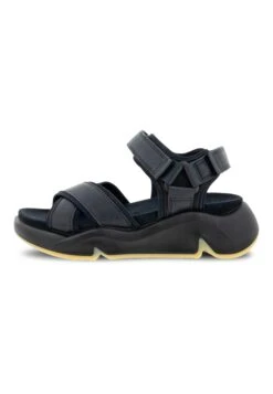 ECCO Chunky- Sandalen Met Sleehak - Black/Black